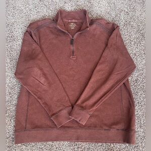 Bob Timberlake Burnt Orange Quarter Zip Sweatshirt